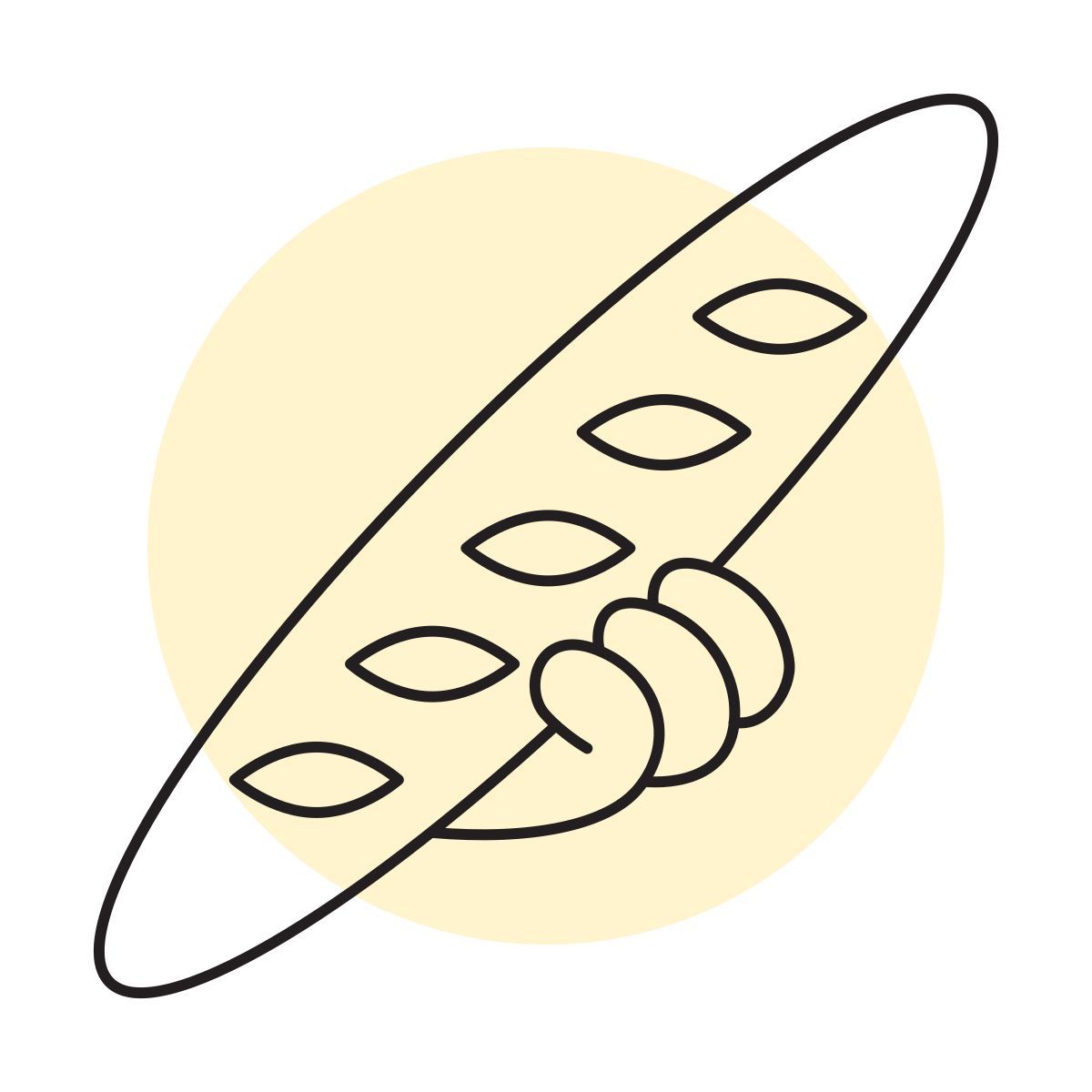 handsy style baguete icon