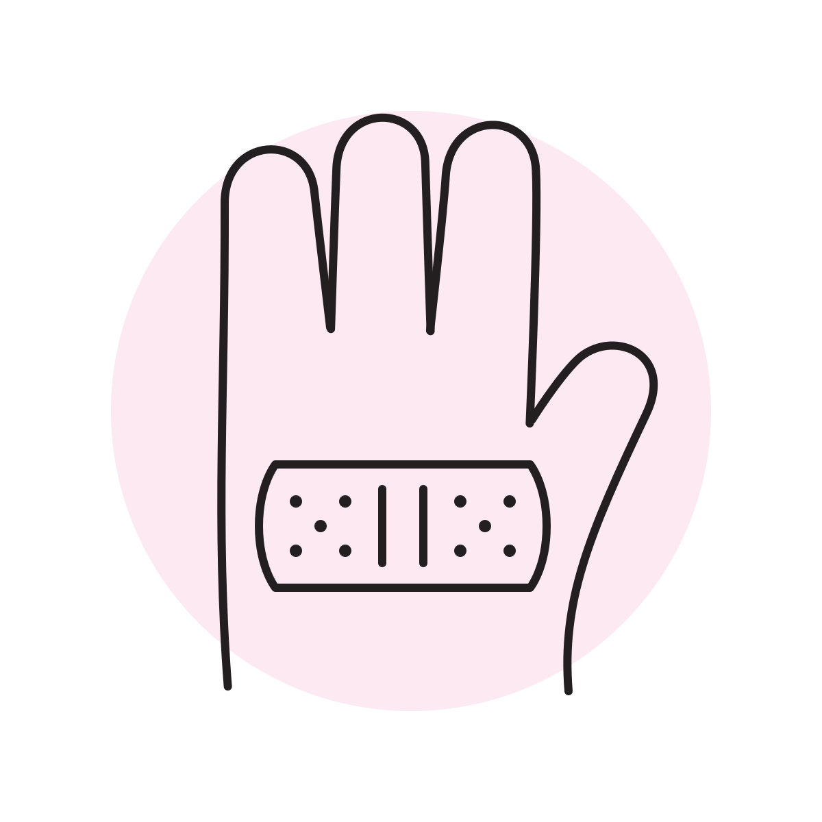 handsy style bandage icon