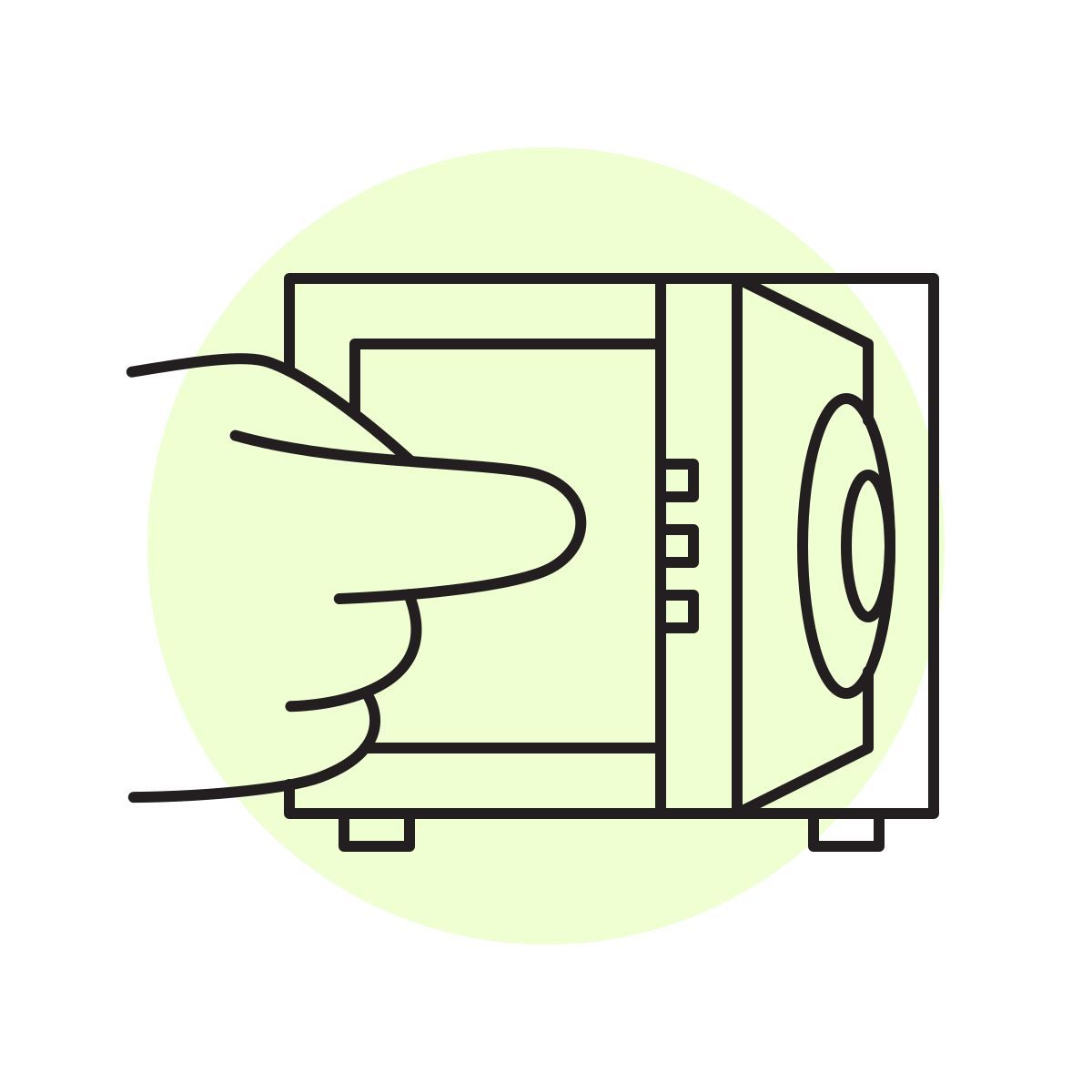 handsy style bank safe icon