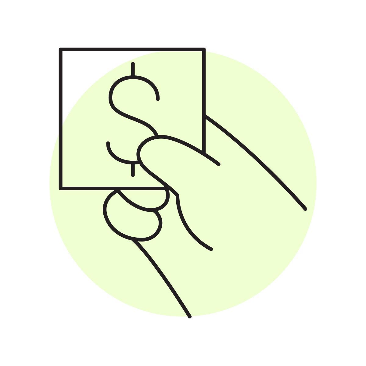 handsy style bank icon
