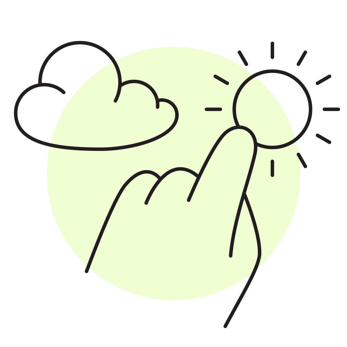 handsy style barometer icon