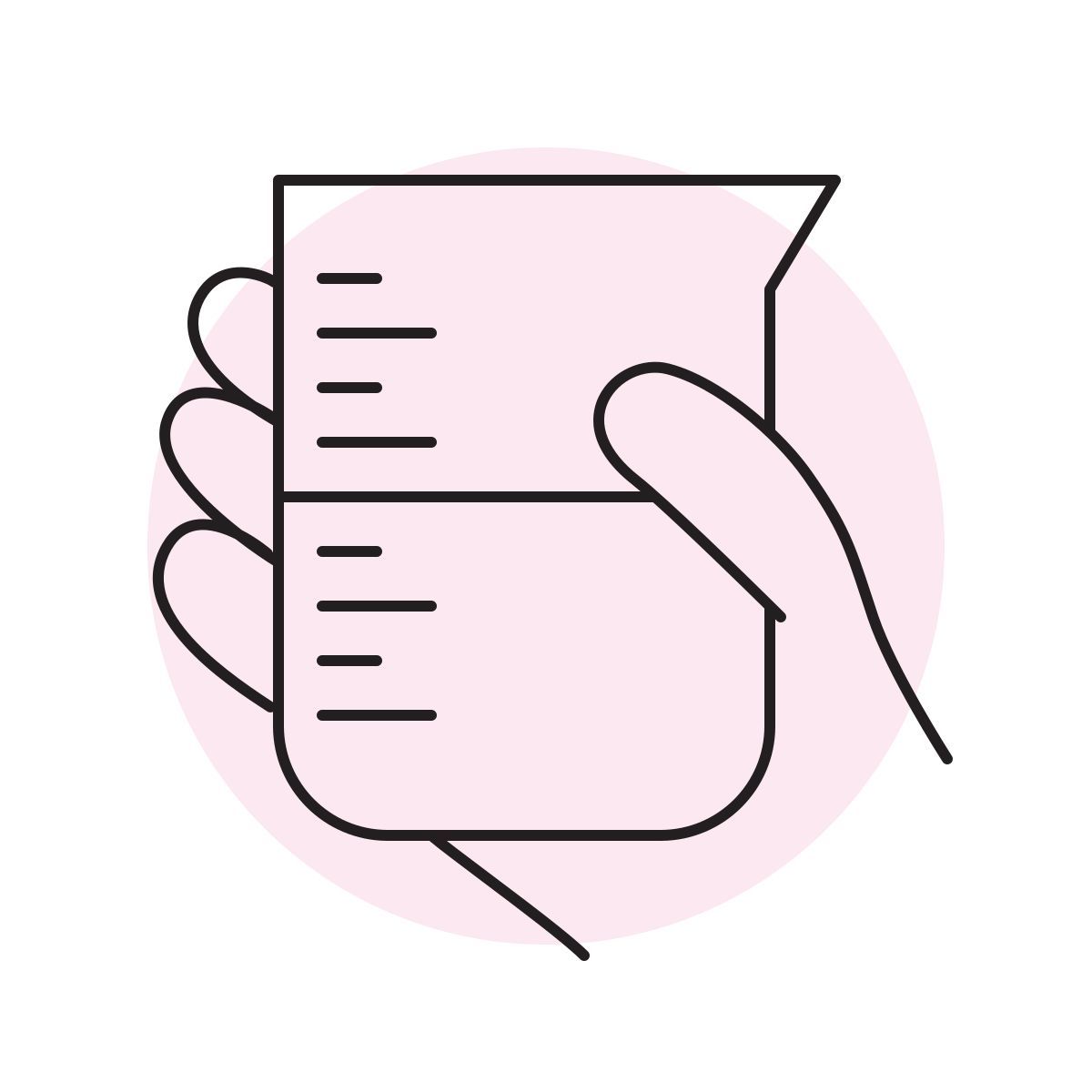 handsy style becherglas icon