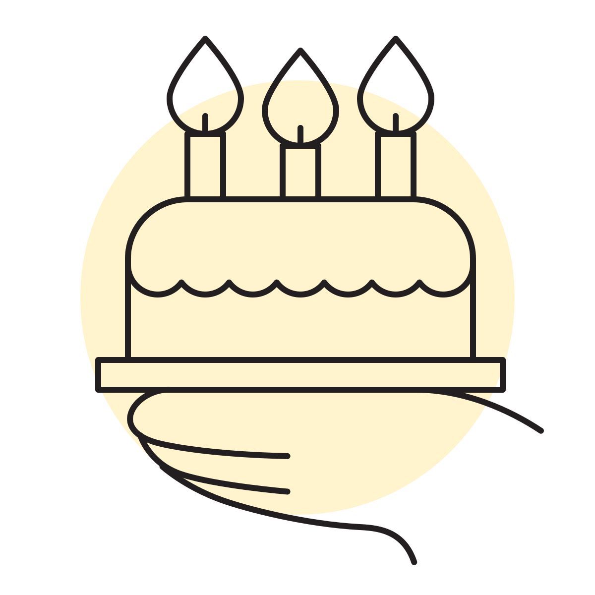 handsy style birthday icon