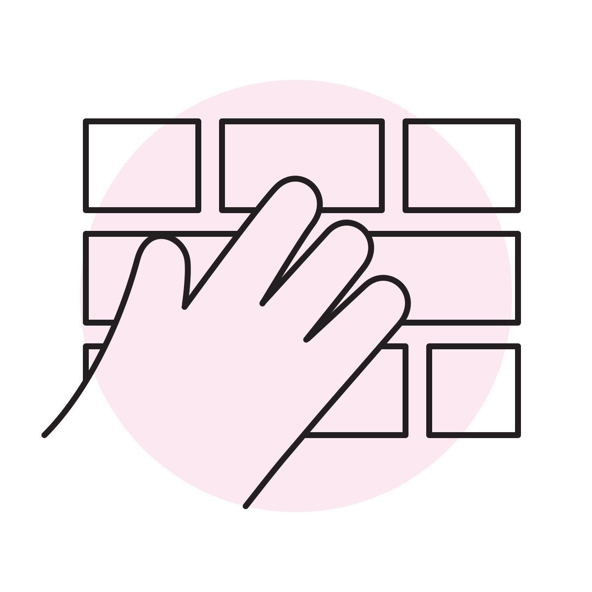 handsy style block icon