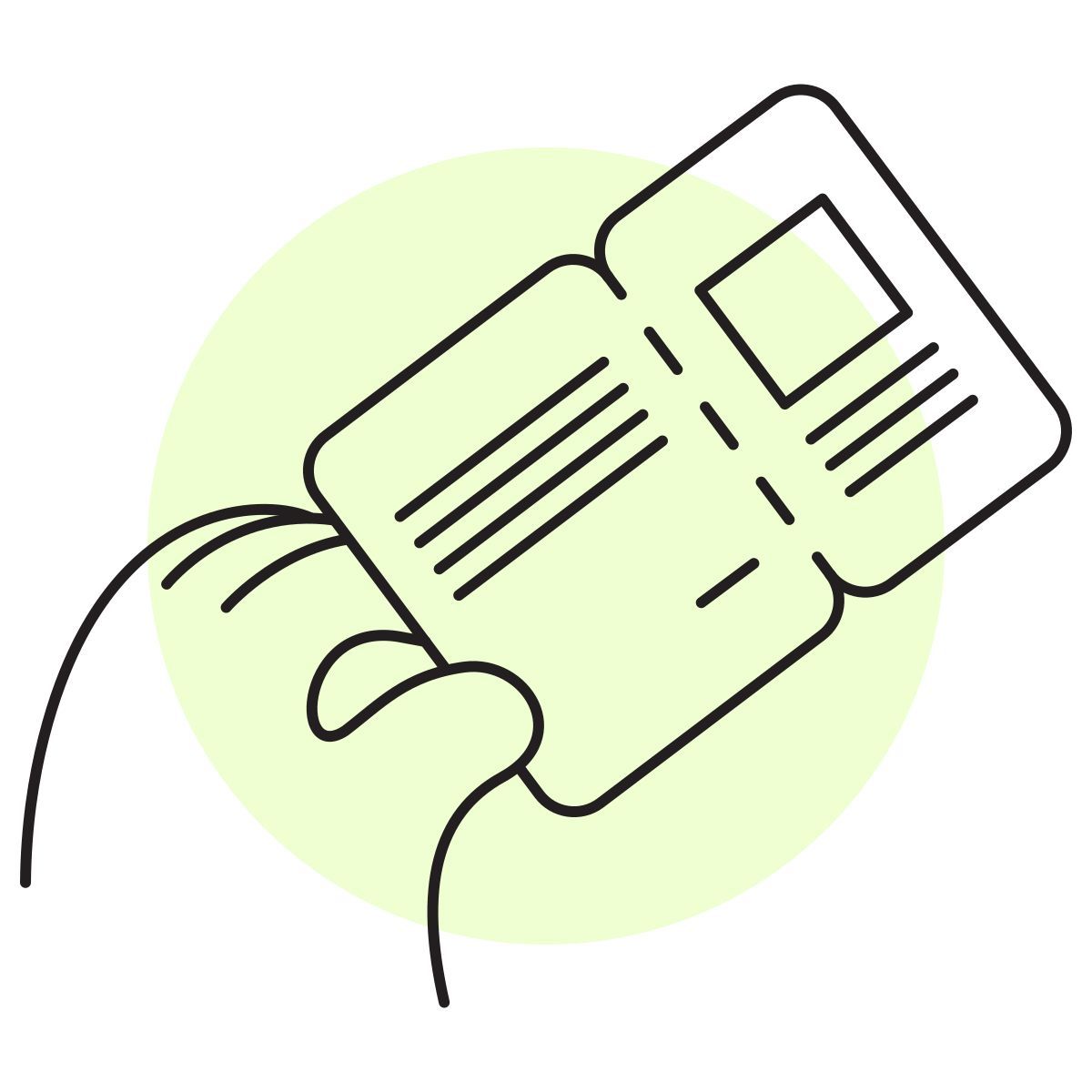 handsy style carta d'imbarco icon