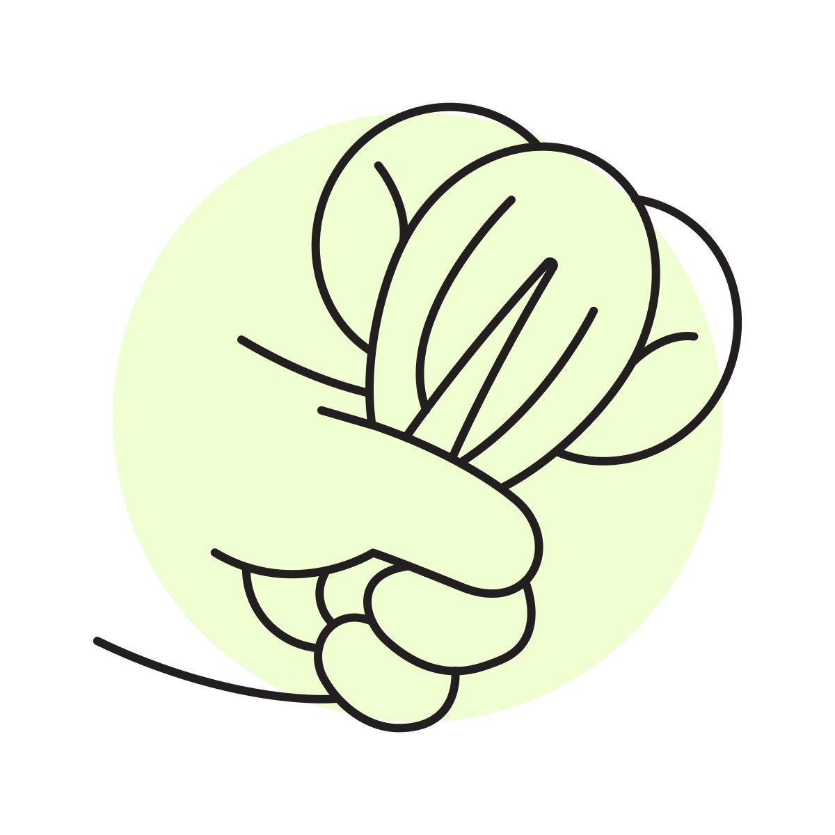 handsy style bok choi icon
