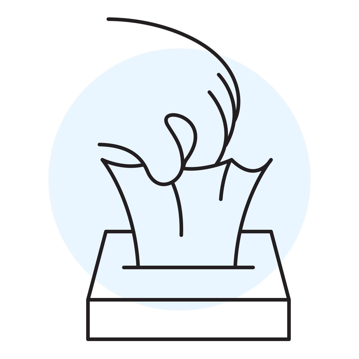 handsy style tissue icon