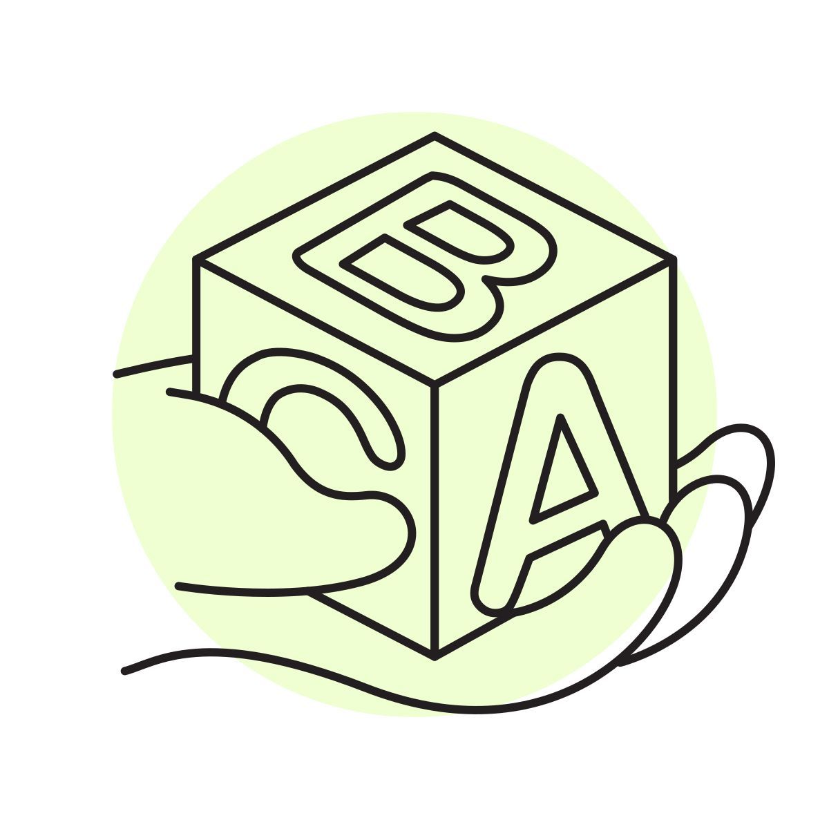 handsy style abc block icon