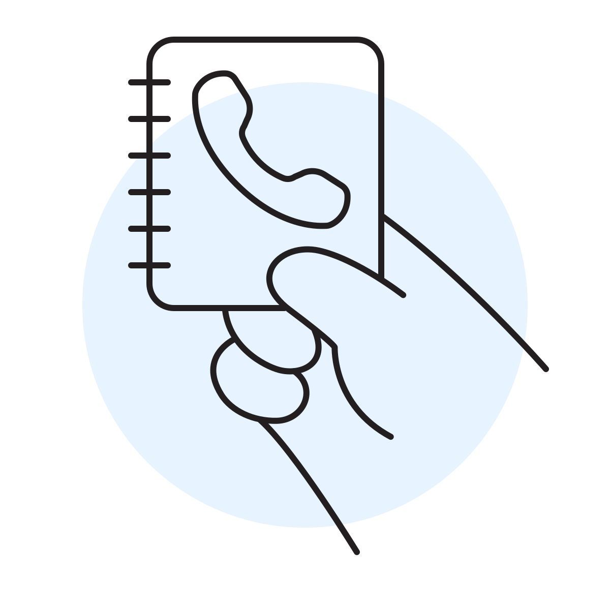 handsy style список звонков icon