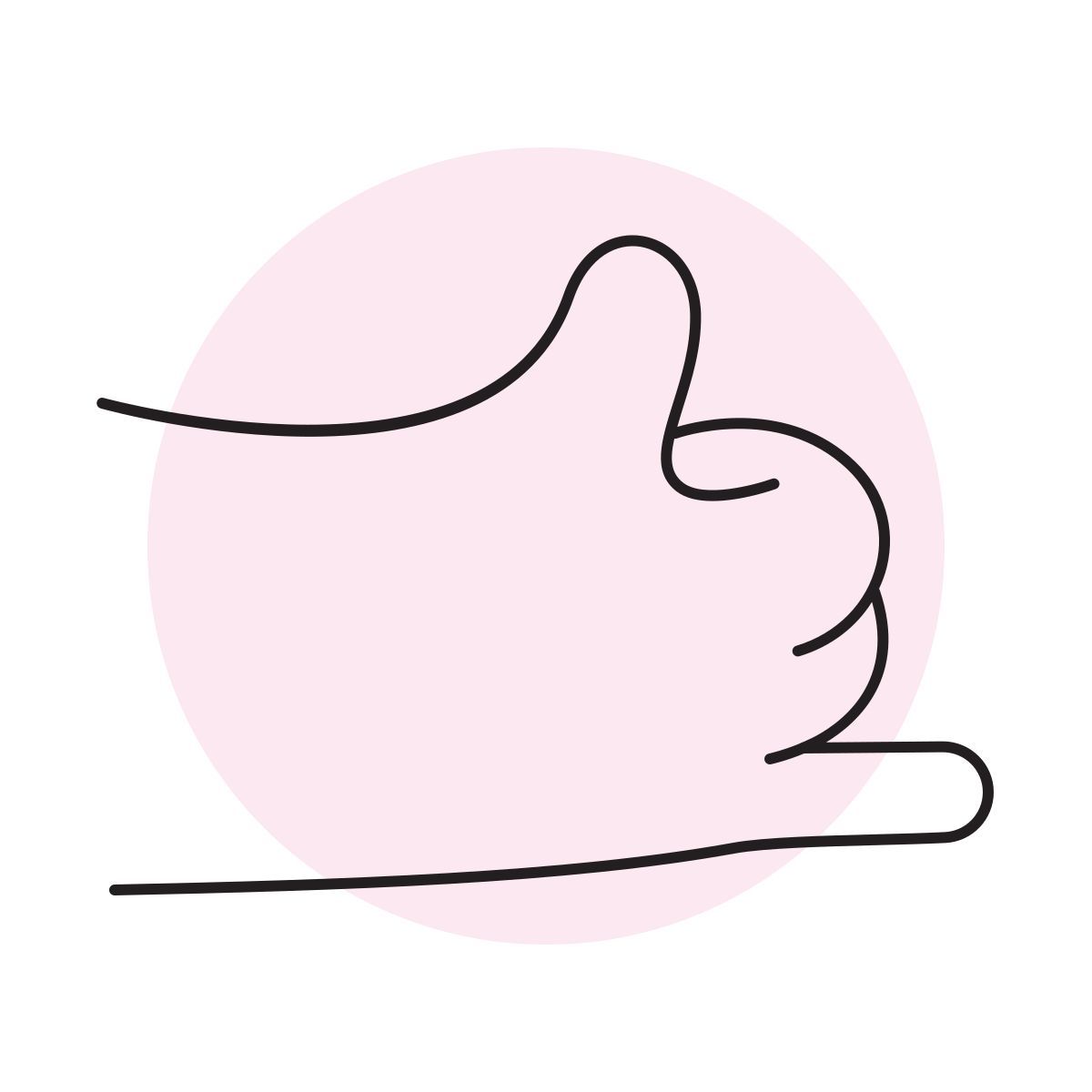 handsy style call me icon
