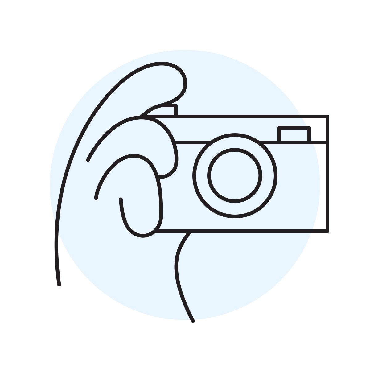 handsy style camera icon