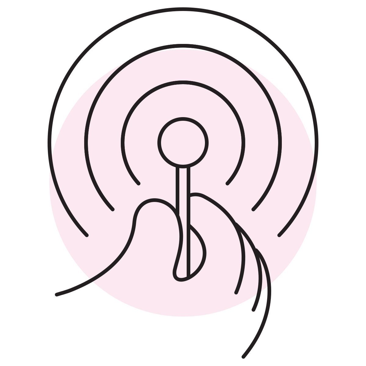 handsy style réseau cellulaire icon