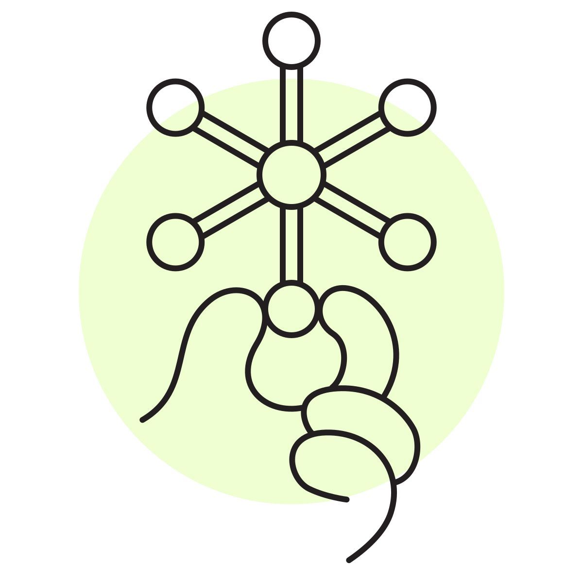 handsy style réseau centralisé icon