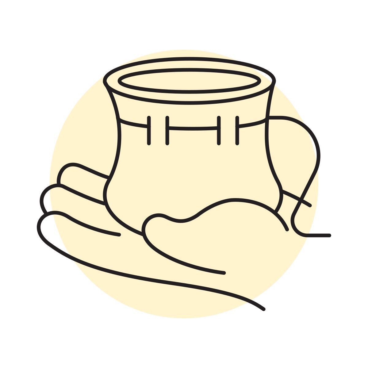 handsy style drawstring bag icon