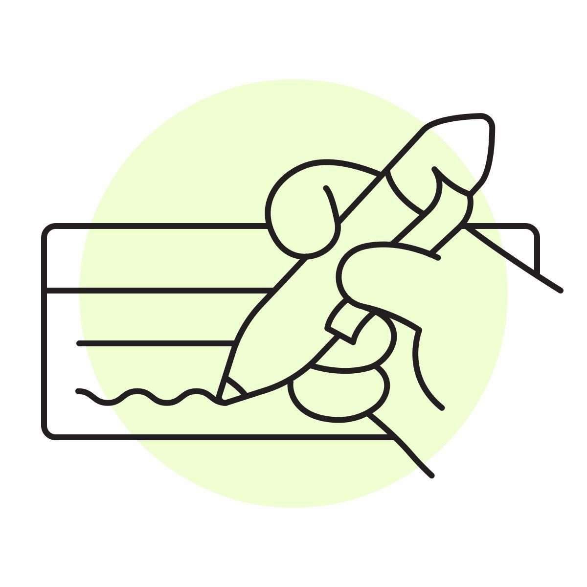 handsy style check book icon