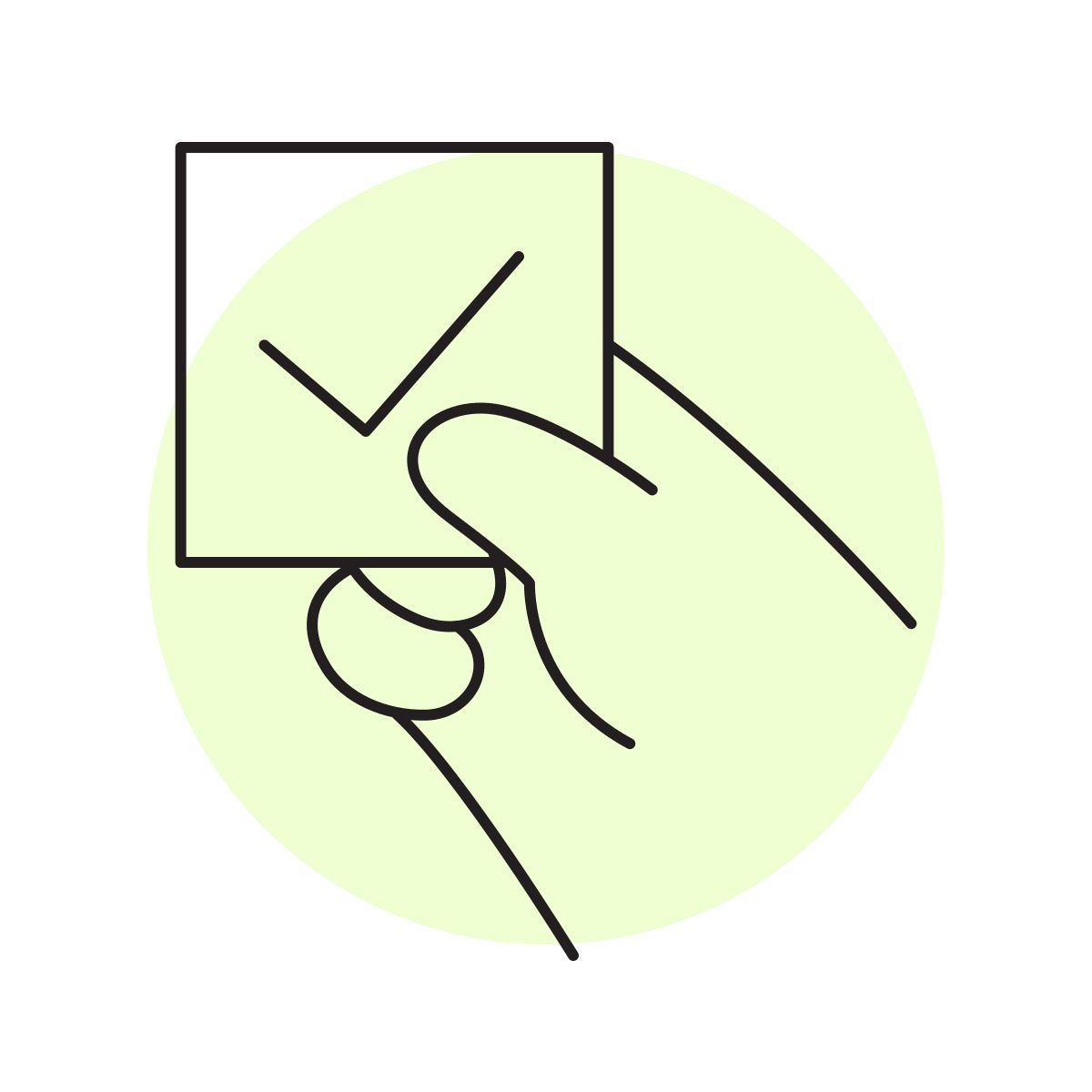 handsy style checked checkbox icon