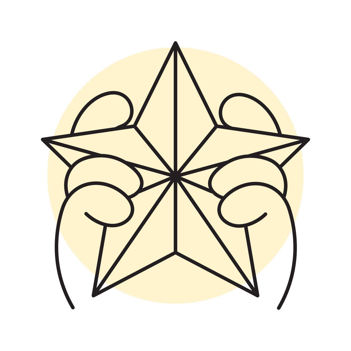 handsy style 크리스마스 스타 icon