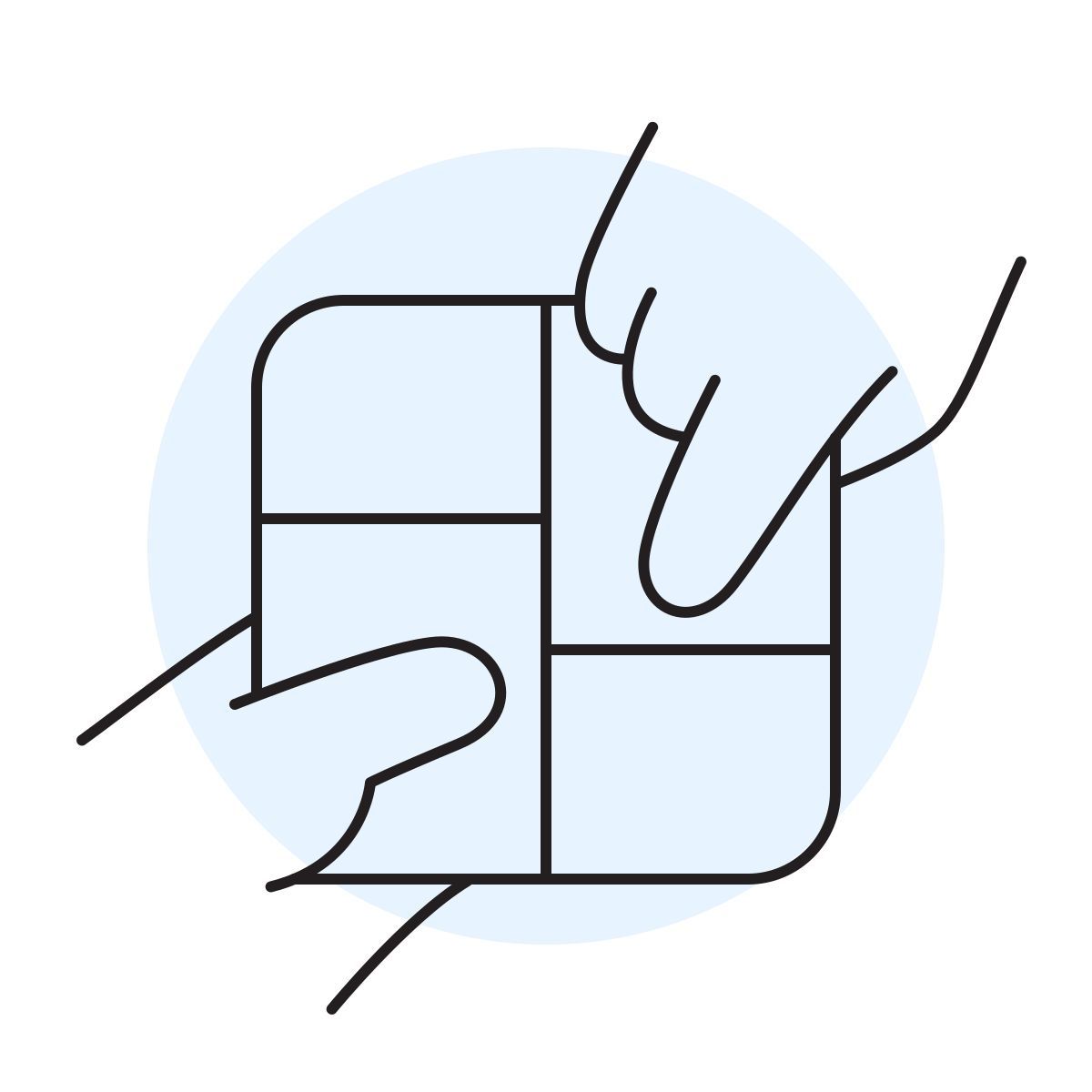 handsy style 拼贴画 icon