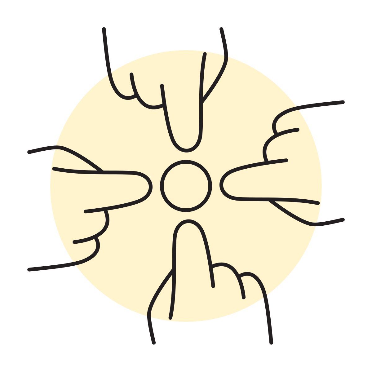 handsy style raccogliere icon