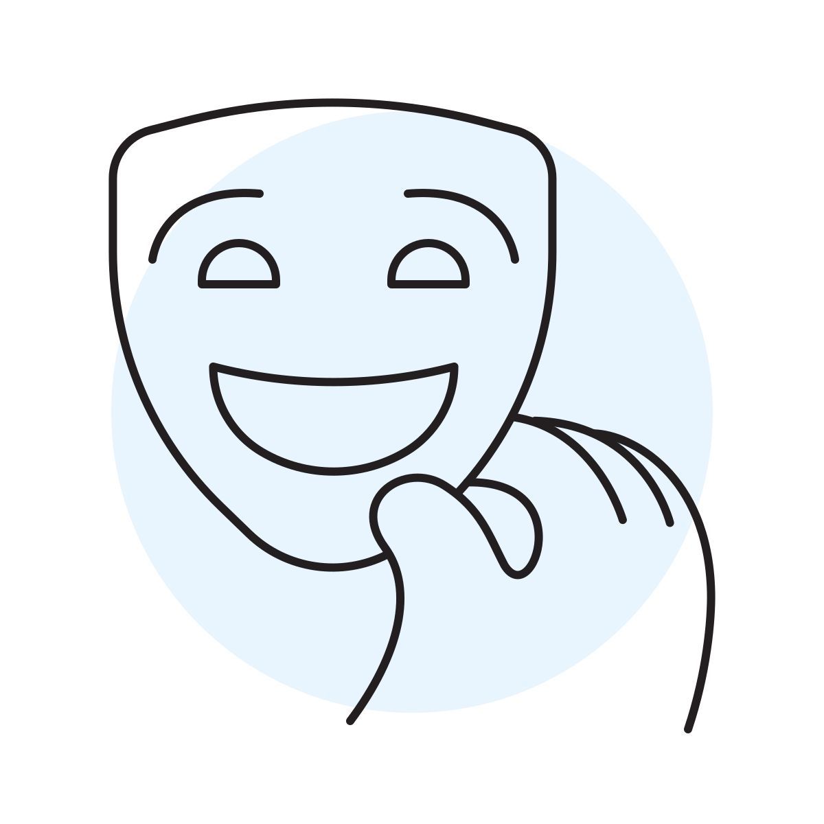 handsy style comedia icon