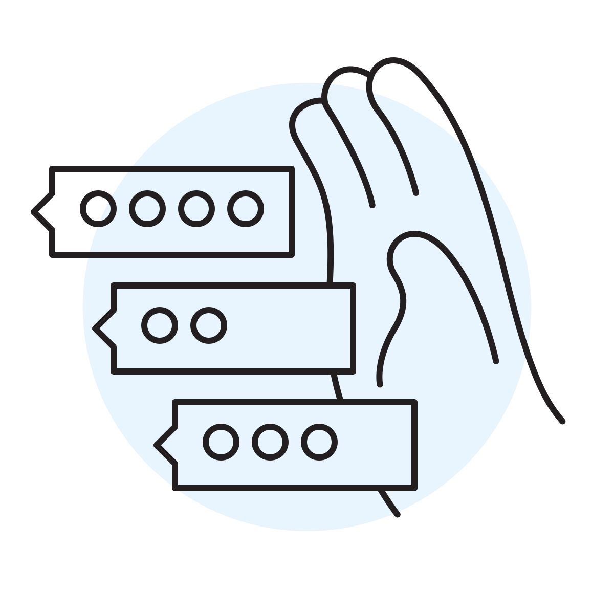 handsy style discussion icon