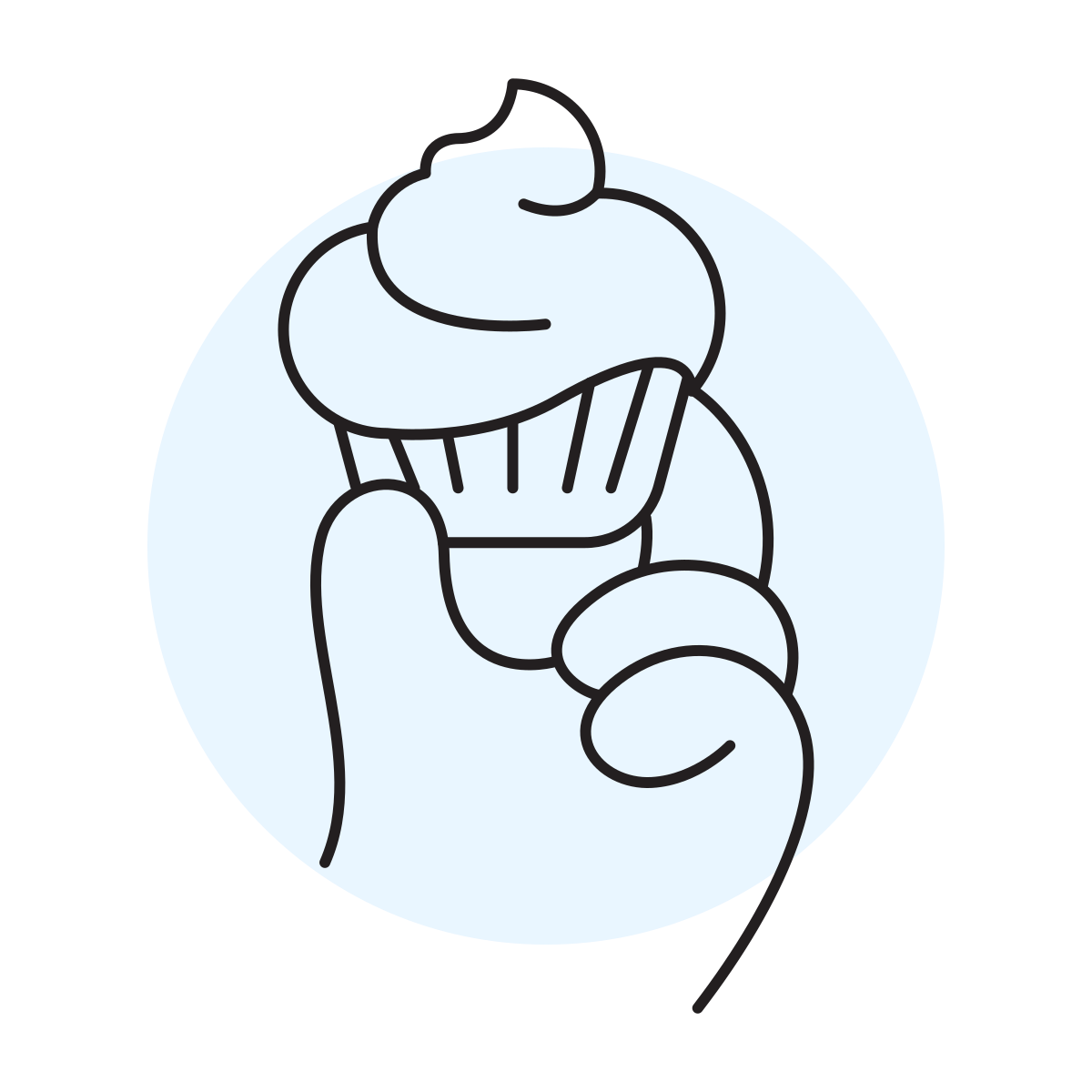handsy style confectionery icon