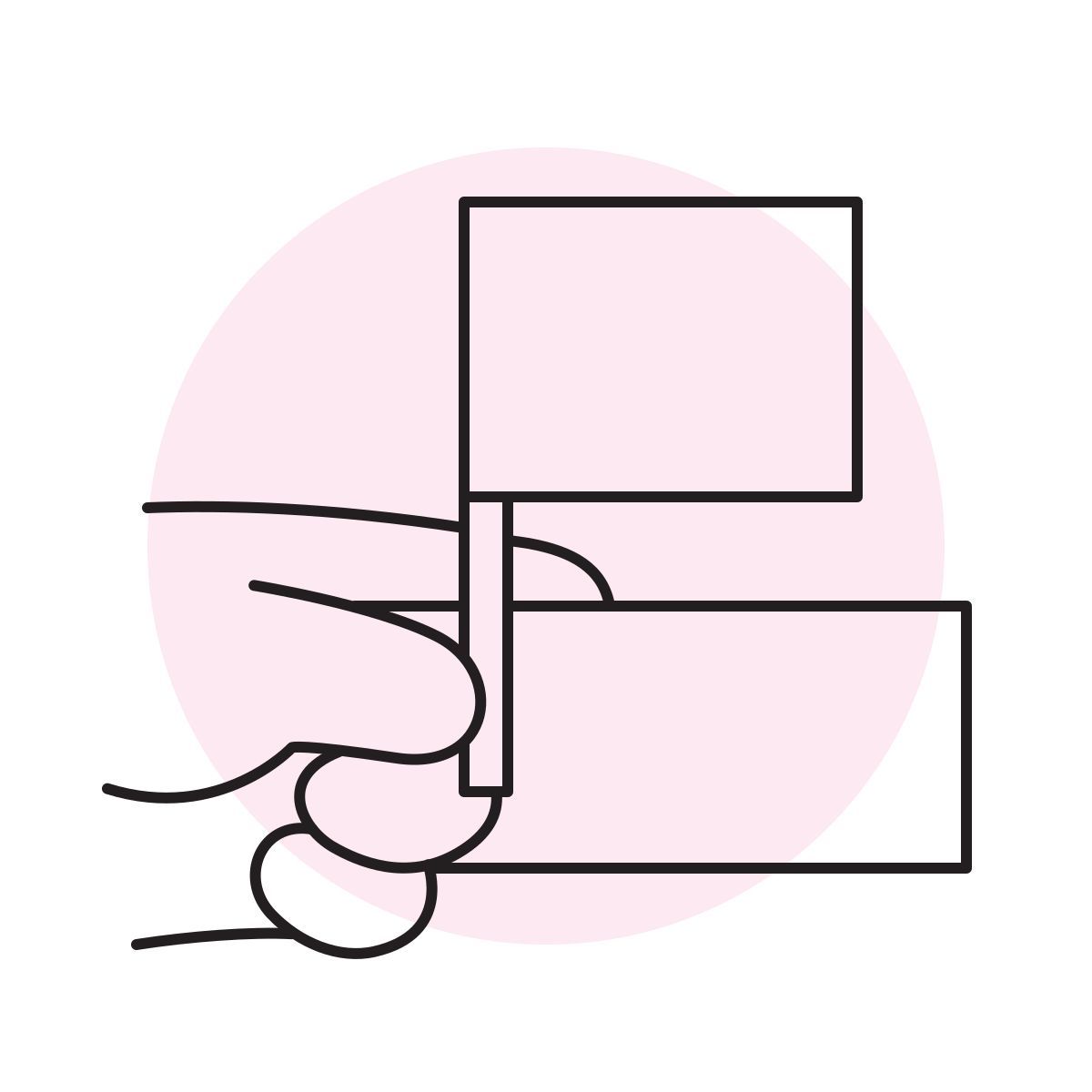 handsy style connecter clip icon