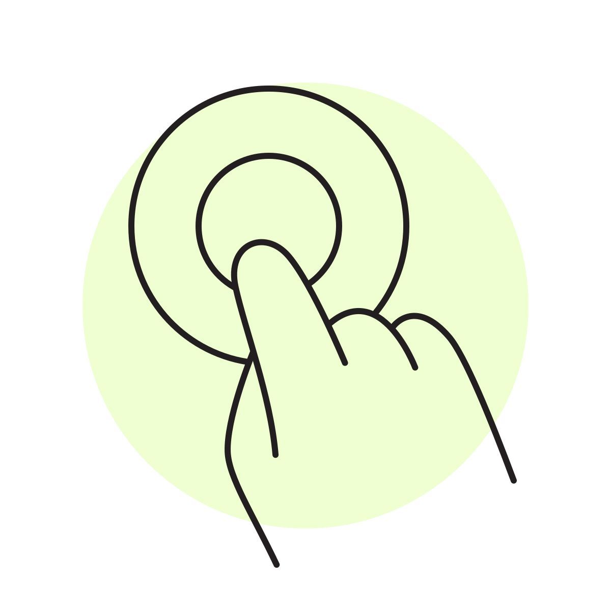 handsy style connection status on icon