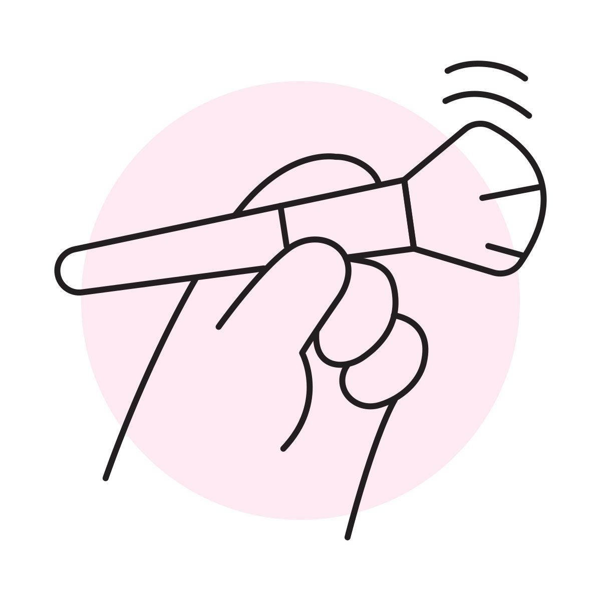 handsy style cepillo cosmético icon