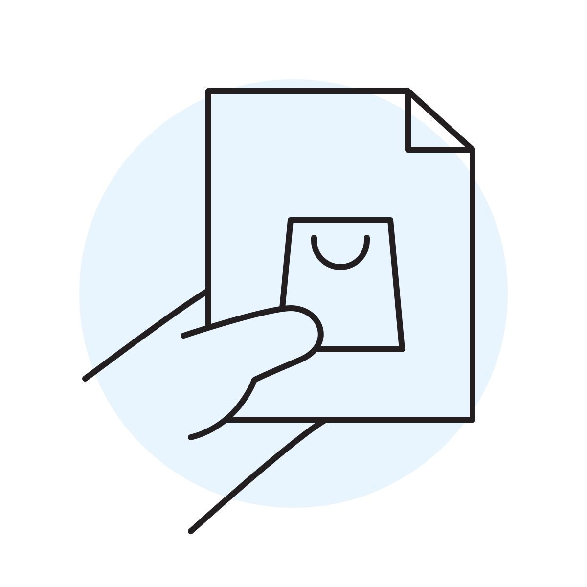 handsy style nota di credito icon