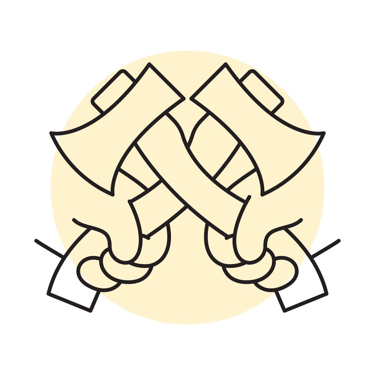 handsy style 교차축 icon