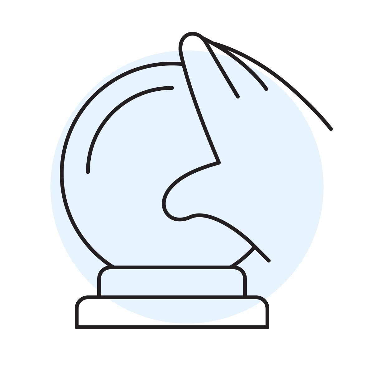 handsy style crystal ball icon