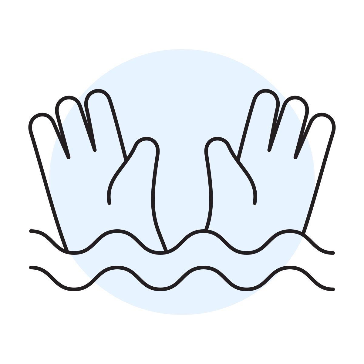 handsy style dangerous current icon