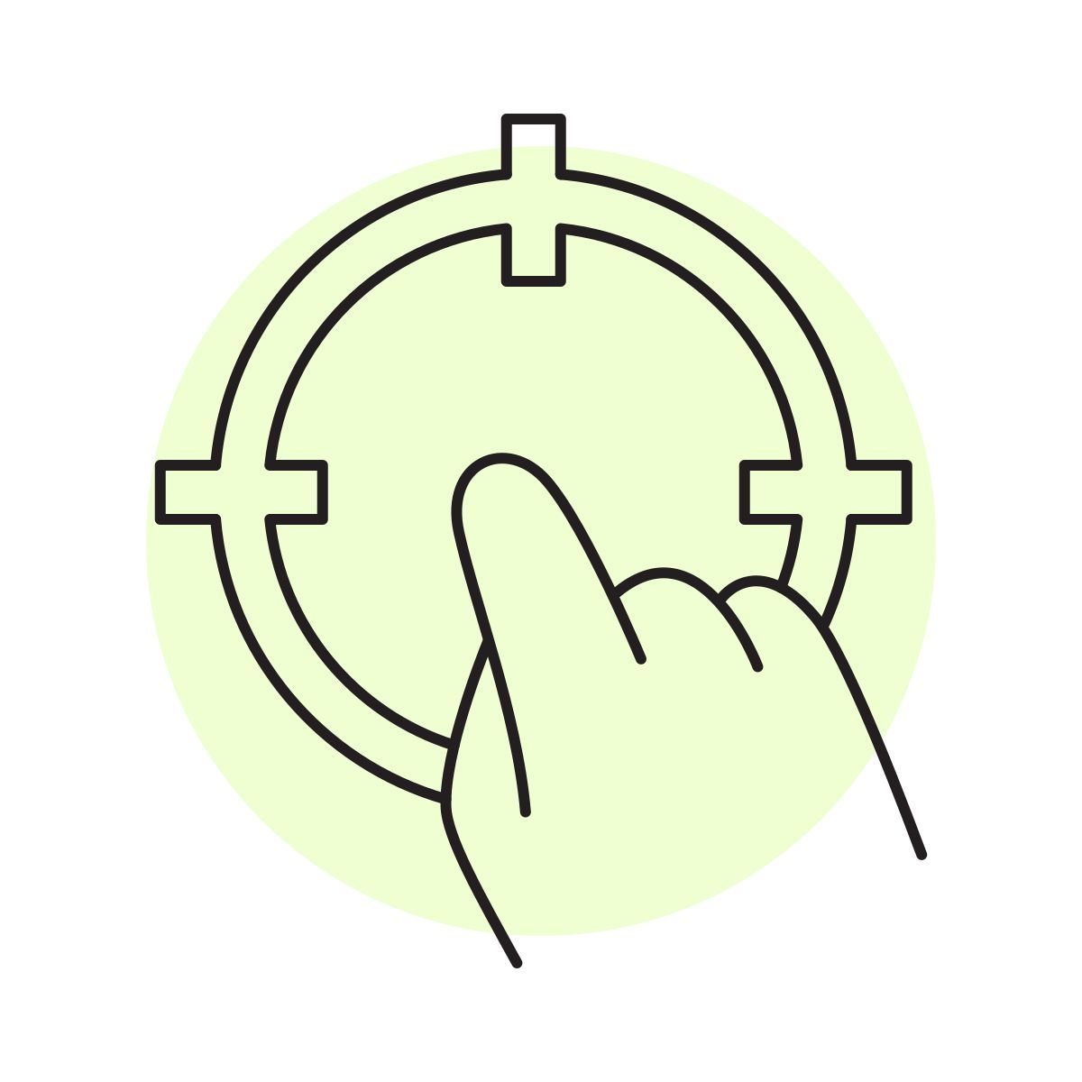 handsy style target icon