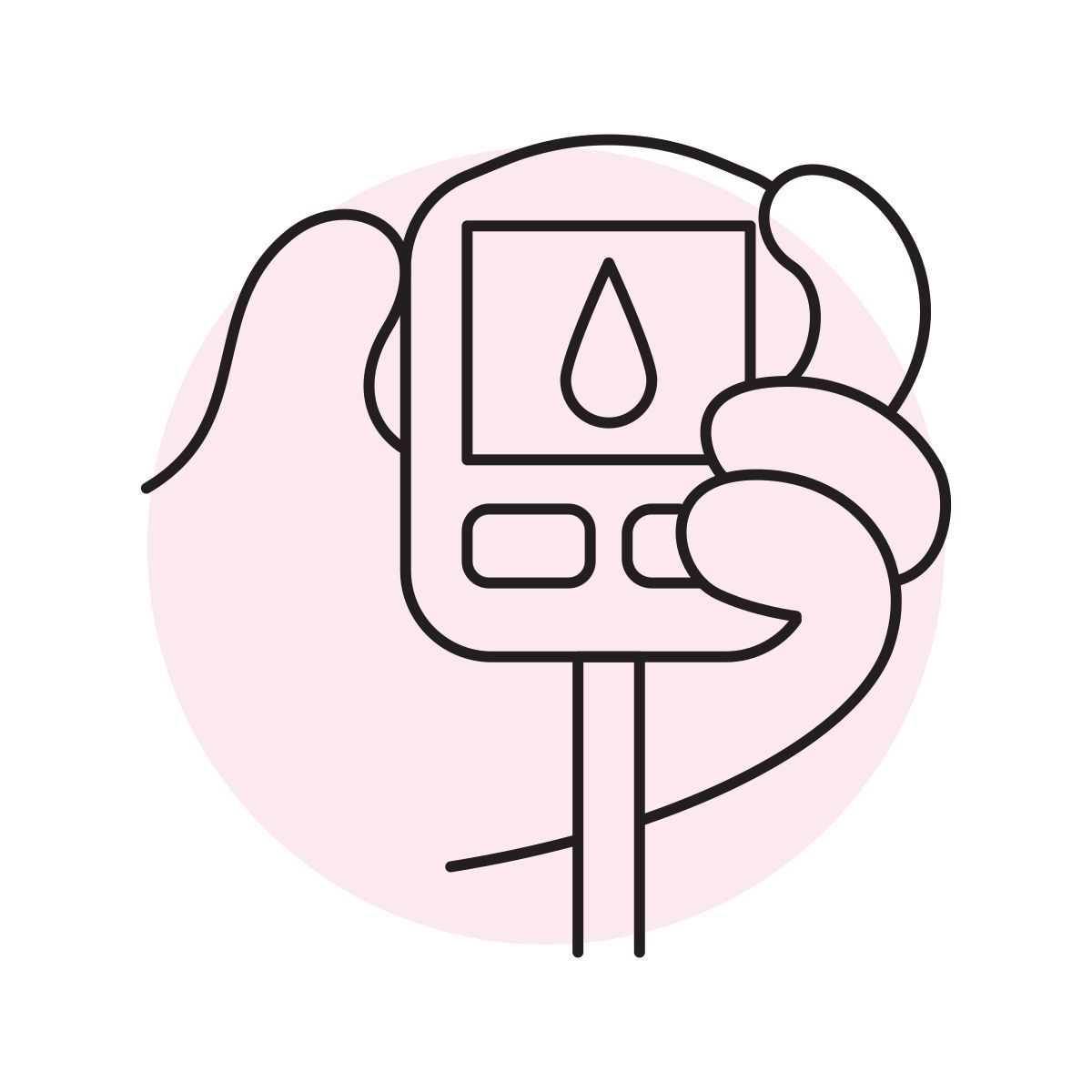 handsy style monitor de diabetes icon