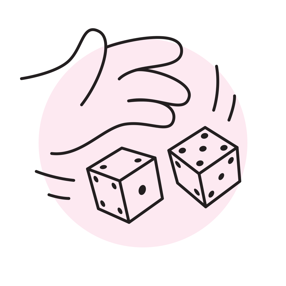 handsy style dice icon