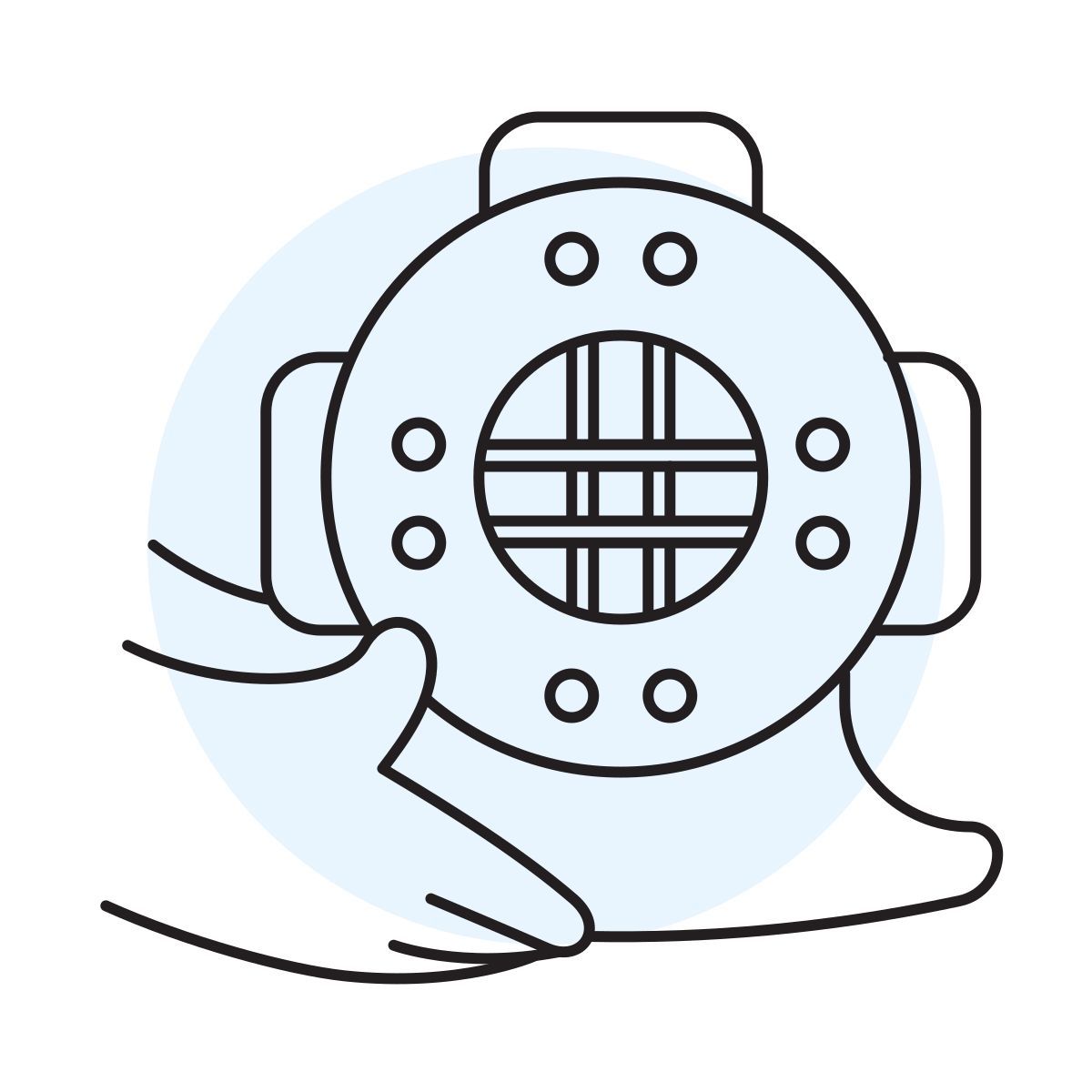handsy style casco da sub icon