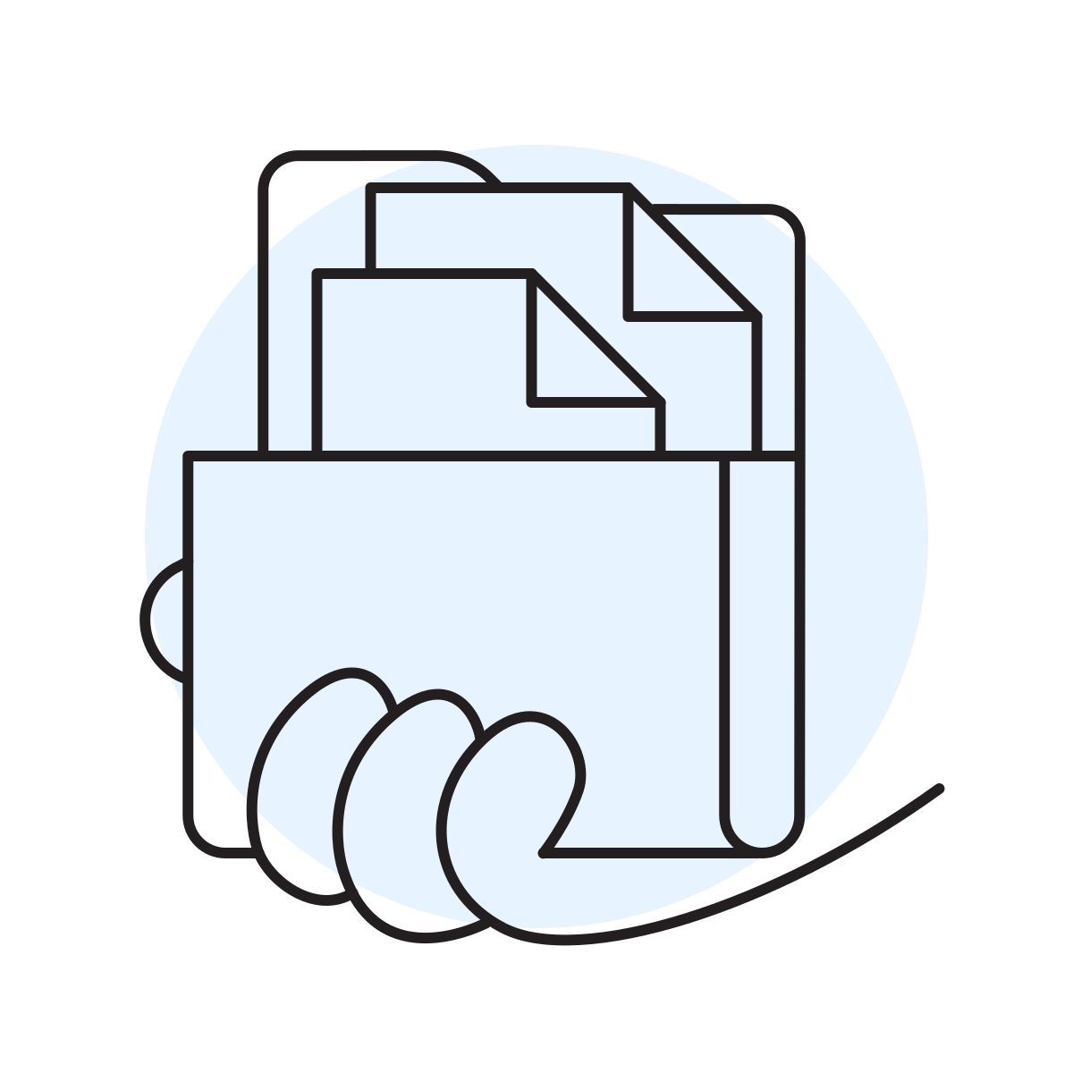 handsy style pasta de documentos icon