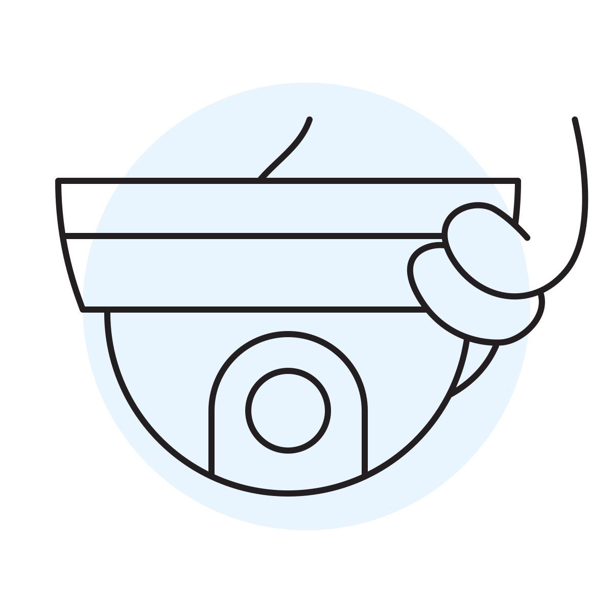 handsy style caméra dôme icon