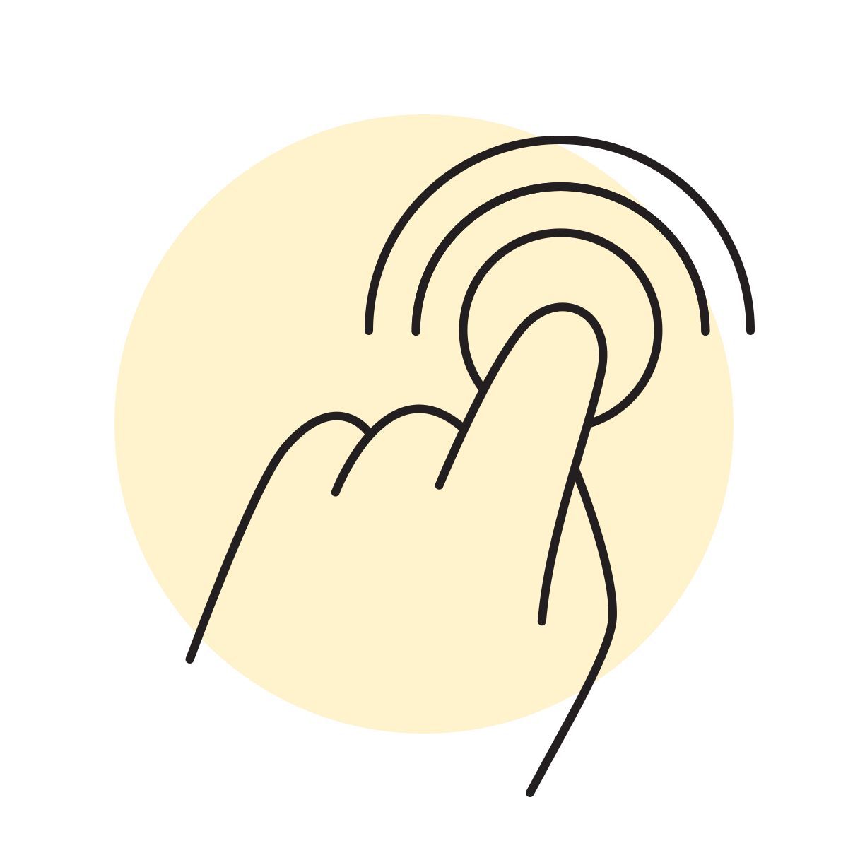 handsy style double tap icon
