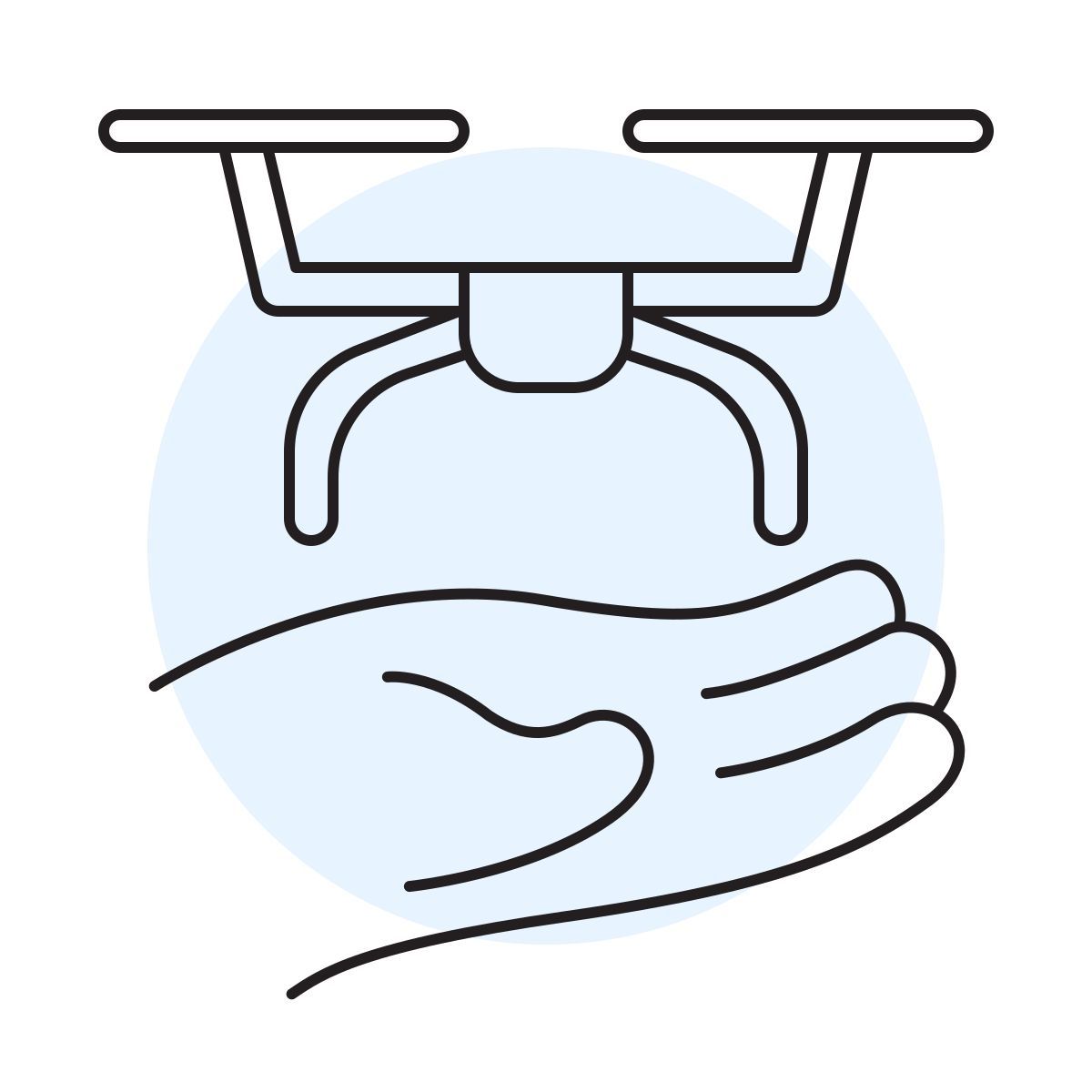 handsy style drone icon