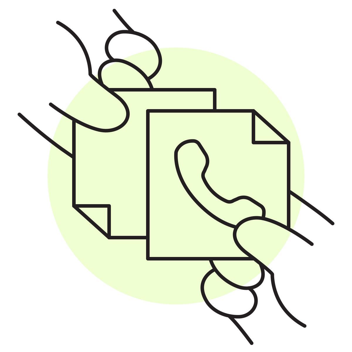 handsy style 연락처 중복 icon