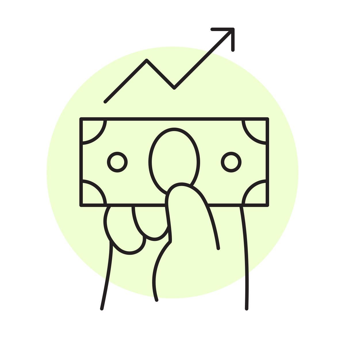 handsy style profit icon
