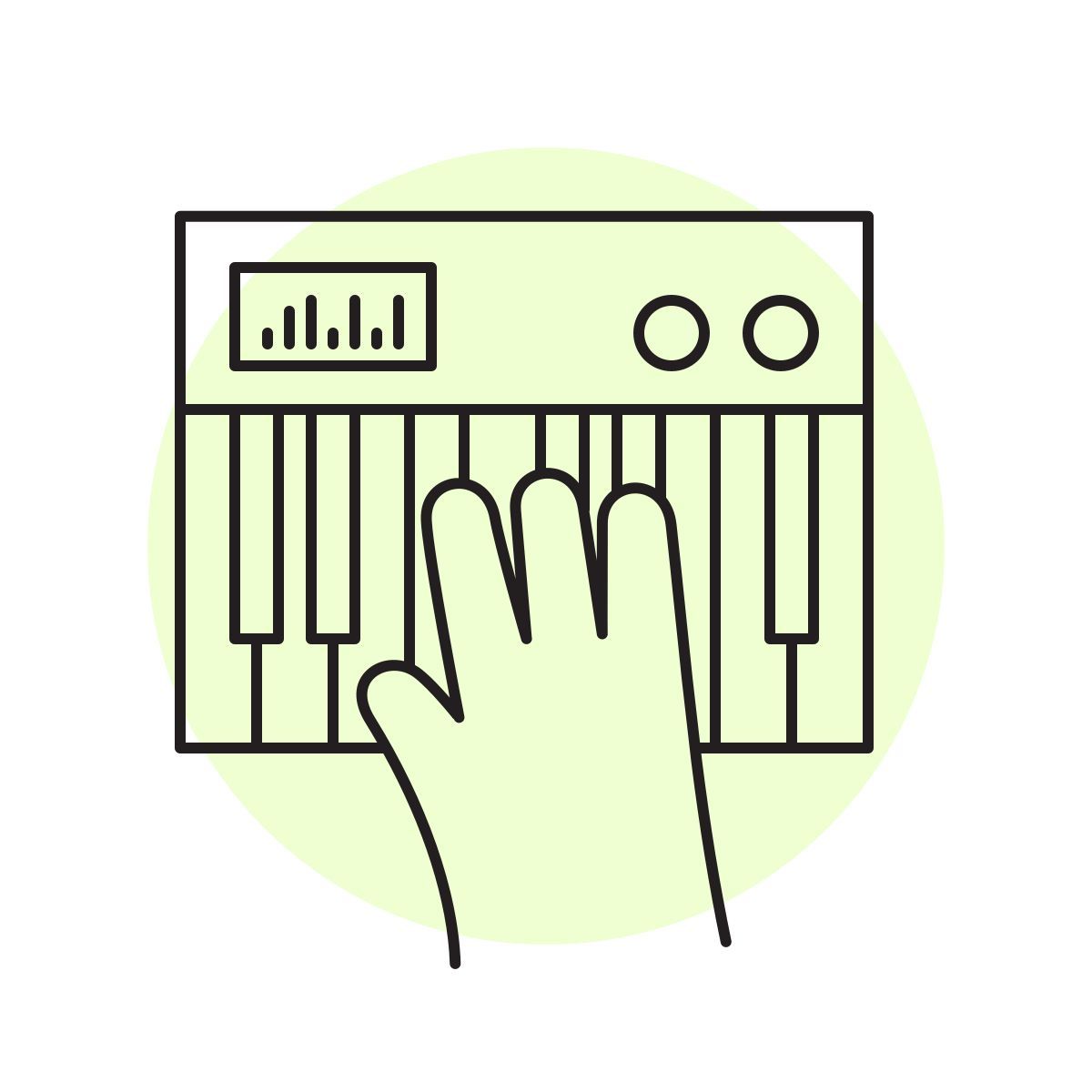 handsy style synthesizer icon