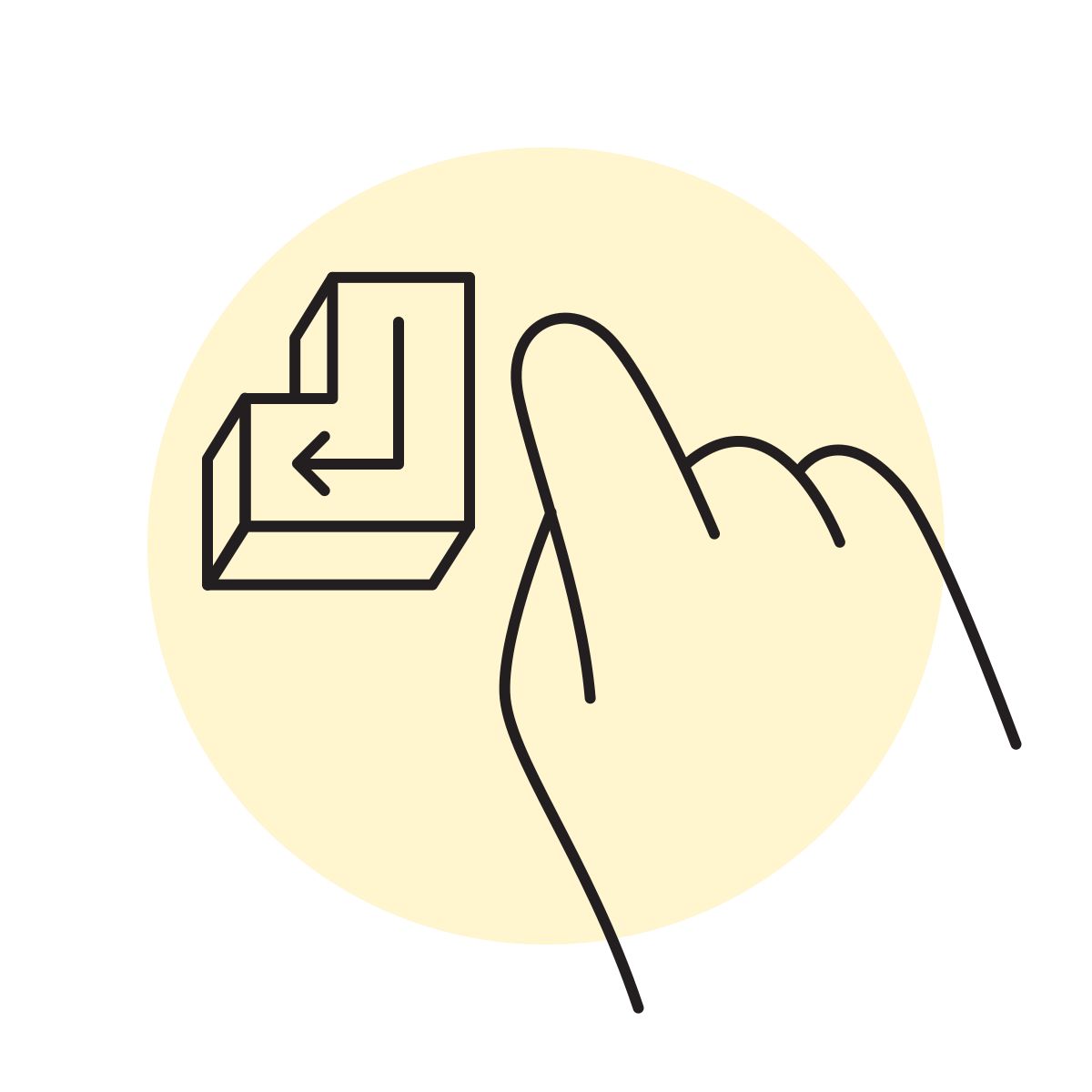 handsy style enter key icon