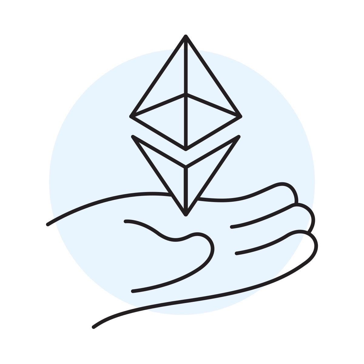 handsy style ethereum icon