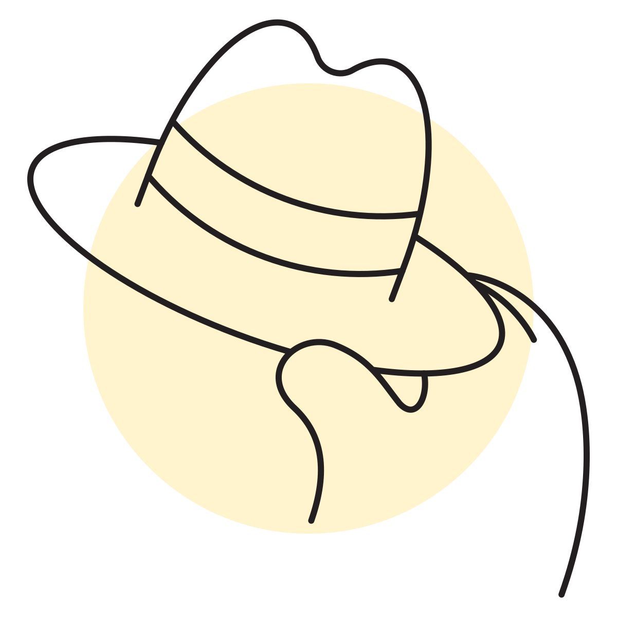 handsy style farmer hat icon