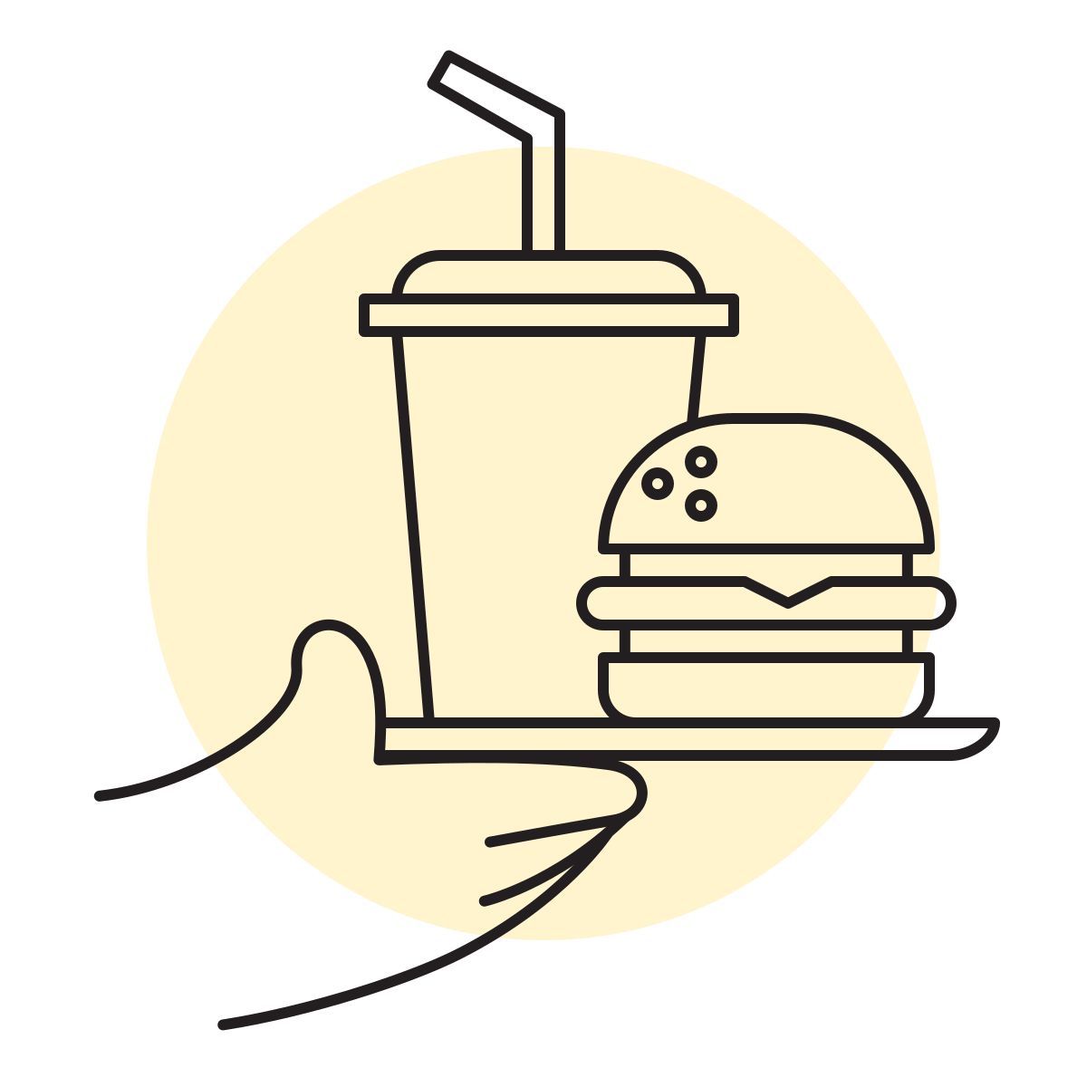 handsy style fast food icon