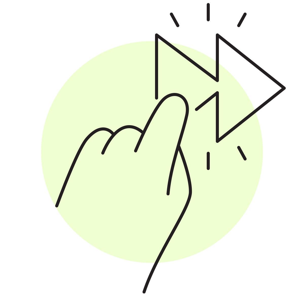 handsy style 빨리 감기 icon