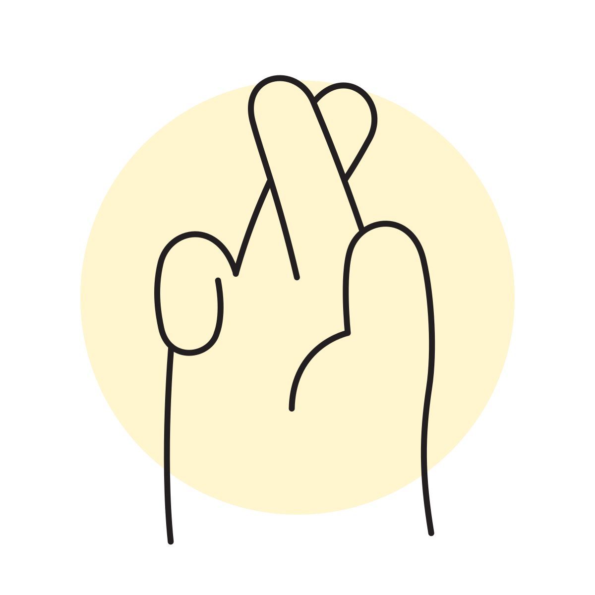 handsy style 手指交叉 icon